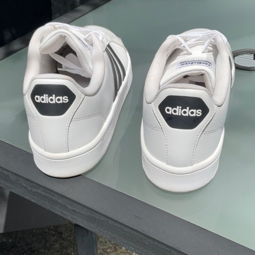 Adidas White and Black Classic Sneakers - Picture 4 of 8